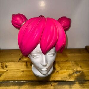 Vintage 2006 Toy Quest Pink Pigtail Foam Wig Anime Manga Cosplay Comic